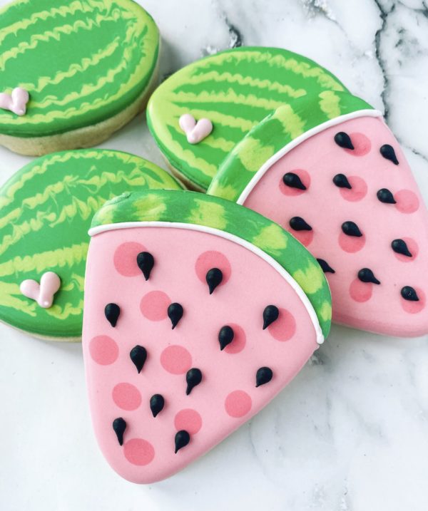 How to make easy Watermelon cookies - Summer's Sweet Shoppe
