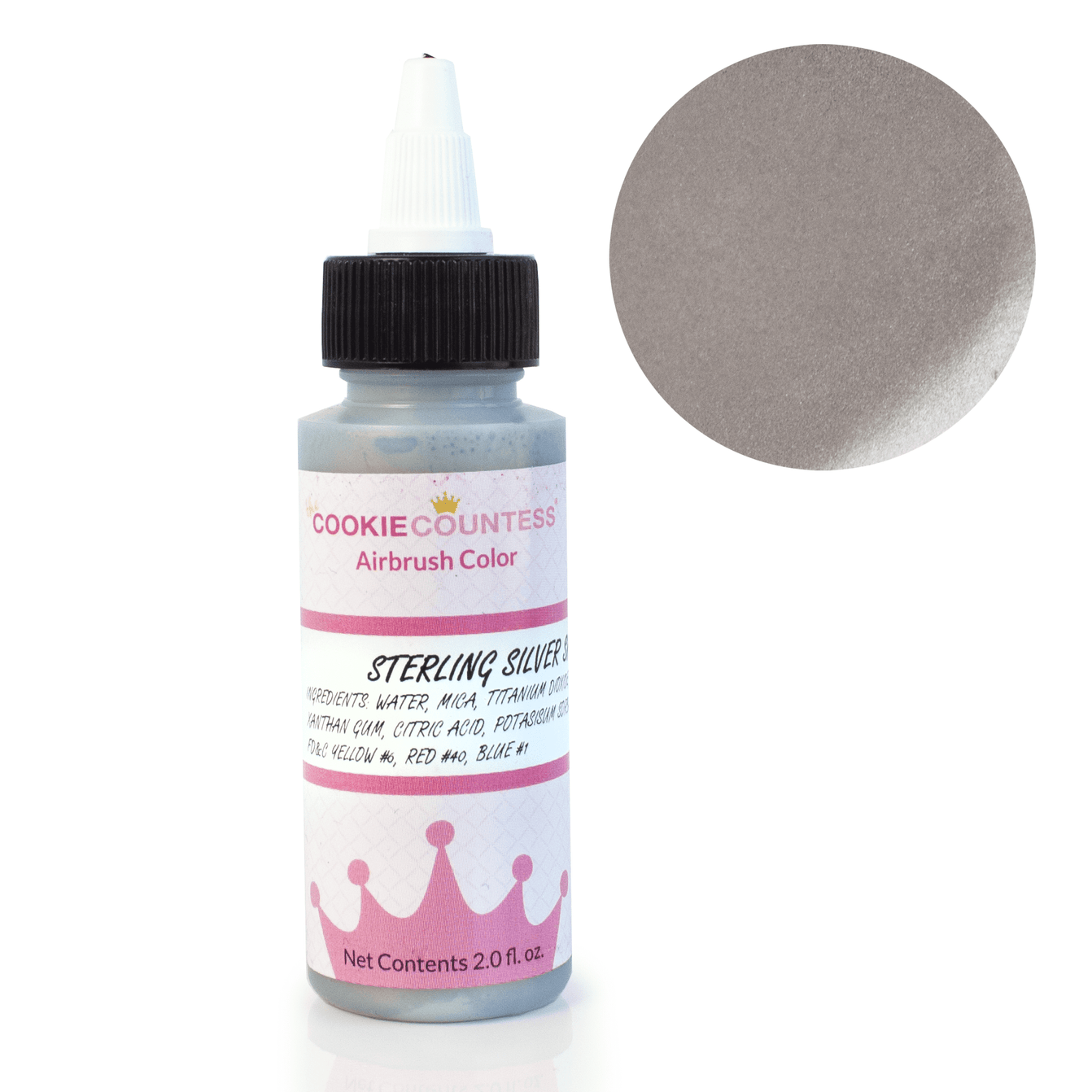 Sterling Silver Shimmer airbrush color - Summer's Sweet Shoppe