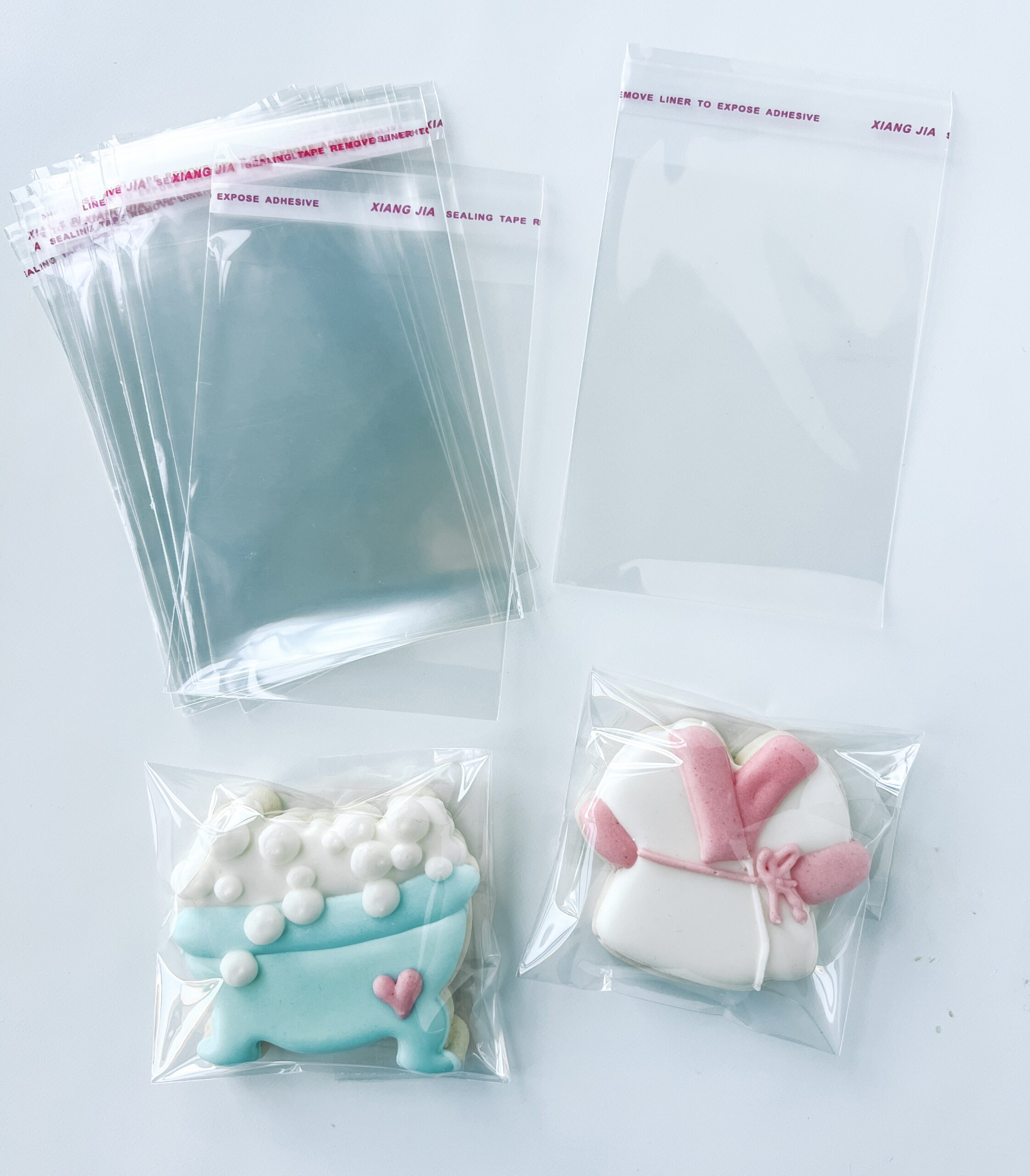 3x5 -Clear Cellophane Bag w/ pull tab - 3x 5