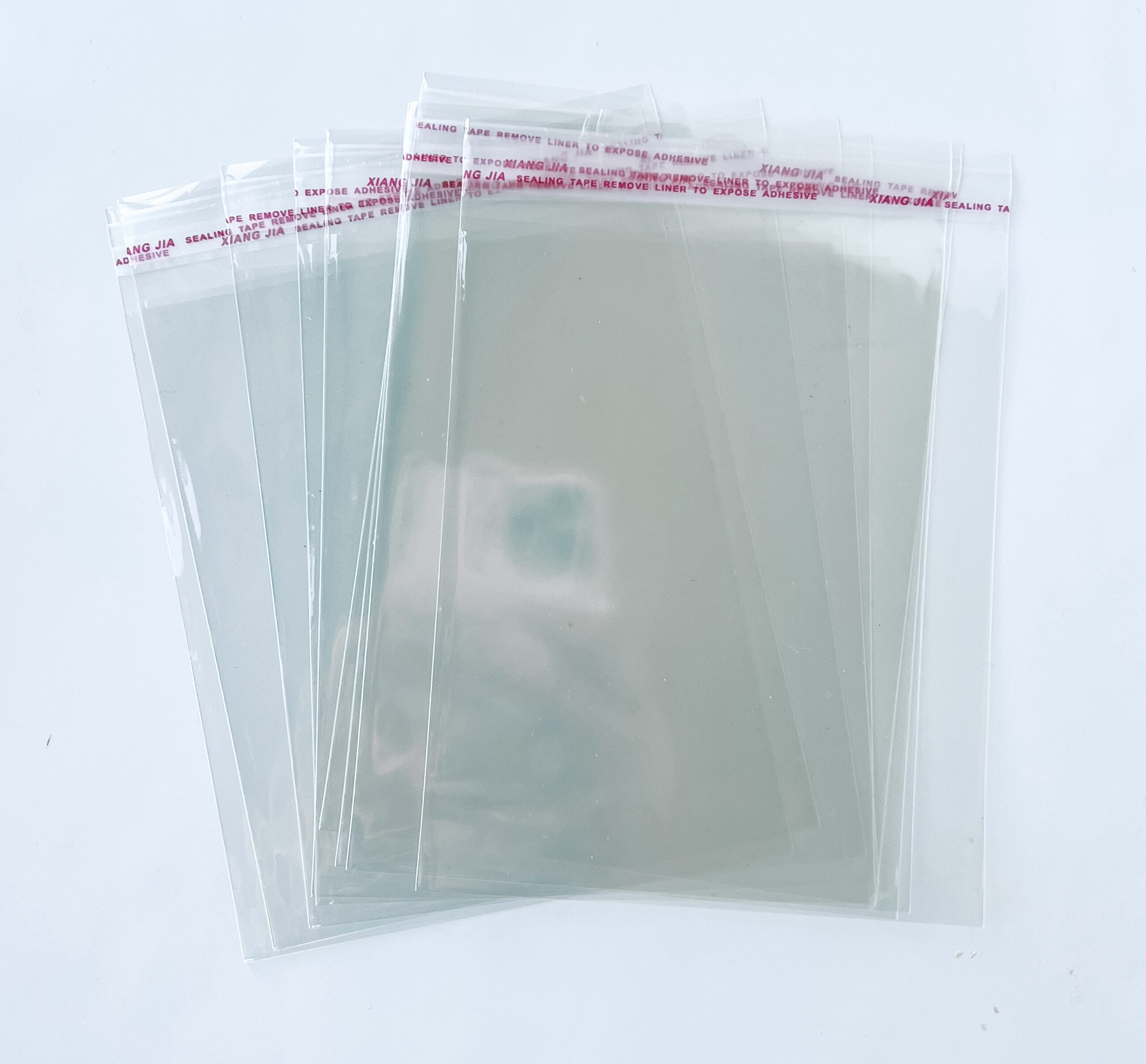 5x7 -Clear Cellophane Bag w/ pull tab - 5x 7