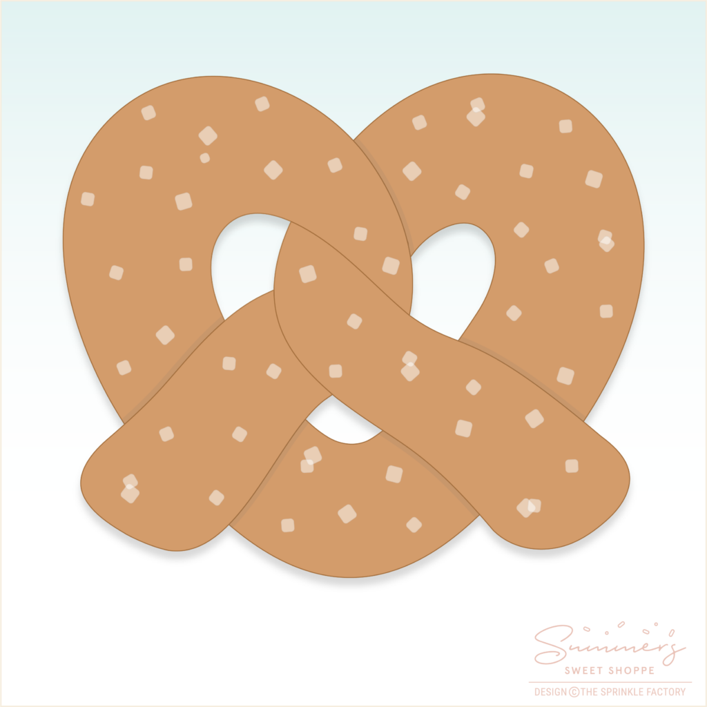 CC2C Favorite Foods Knotty Pretzel Cookie Cutter (CC2C086)-Coordinates