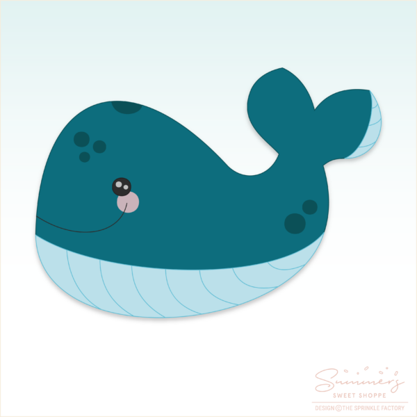 CC2C Sail Away Whale Cookie Cutter (CC2C185)-Coordinates with Cookie Classes to Cash Membership