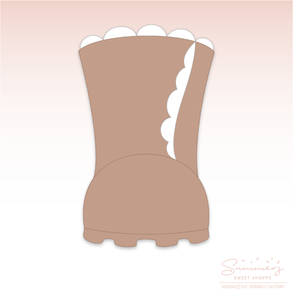 CC2C Sweater Weather Cozy Boot Cookie Cutter (CC2C224)-Coordinates with Cookie Classes to Cash Membership
