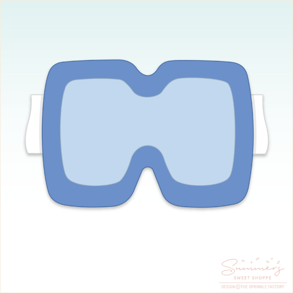 CC2C Ski Trip Ski Goggles Cookie Cutter (CC2C276)-Coordinates with Cookie Classes to Cash Membership