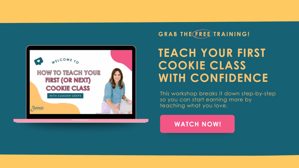 Free training: Teach your first cookie class with confidence with mockup