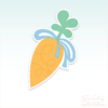 CC2C Carrot Farm- Carrot with Bow Cookie Cutter (CC2C346)-Coordinates with Cookie Classes to Cash Membership - Image 2