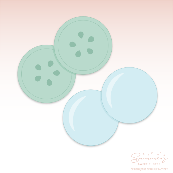 CC2C Spa Time- Cucumber Cookie Cutter (CC2C354)-Coordinates with Cookie Classes to Cash Membership