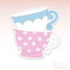 CC2C Mother's Tea- Teacup Stack Cookie Cutter (CC2C376)-Coordinates with Cookie Classes to Cash Membership - Image 2
