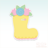 CC2C Spring Rain - Rain Boot Cookie Cutter (CC2C385)-Coordinates with Cookie Classes to Cash Membership - Image 2