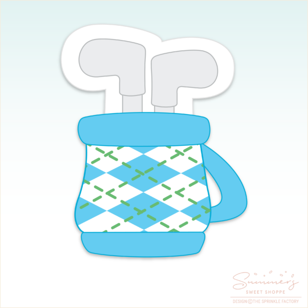 CC2C Golf Swing - Golf Bag Cookie Cutter (CC2C403)-Coordinates with Cookie Classes to Cash Membership