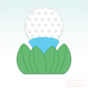 CC2C Golf Swing - Golf Tee Cookie Cutter (CC2C406)-Coordinates with Cookie Classes to Cash Membership