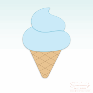 CC2C Ice Cream Shop - Soft Serve Cookie Cutter (CC2C423)-Coordinates with Cookie Classes to Cash Membership