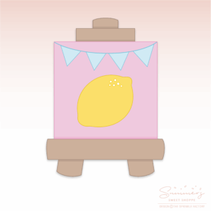 CC2C Lemonade Stand - Art Easel Cookie Cutter (CC2C414)-Coordinates with Cookie Classes to Cash Membership