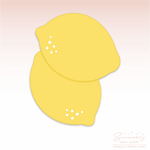 CC2C Lemonade Stand - Double Lemon Cookie Cutter (CC2C411)-Coordinates with Cookie Classes to Cash Membership