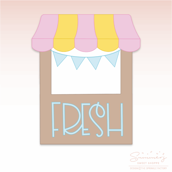 CC2C Lemonade Stand - Lemonade Stand Cookie Cutter (CC2C412)-Coordinates with Cookie Classes to Cash Membership