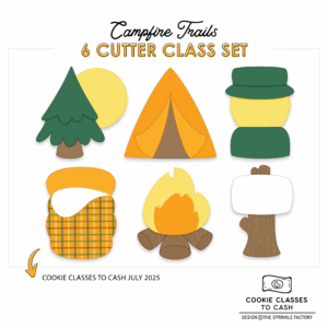 CC2C Campfire Trails Class- Set of 6 Cutters (Coordinates with Cookie Classes to Cash Membership)