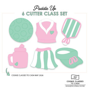 CC2C Paddle Up Class- Set of 6 Cutters (Coordinates with Cookie Classes to Cash Membership)